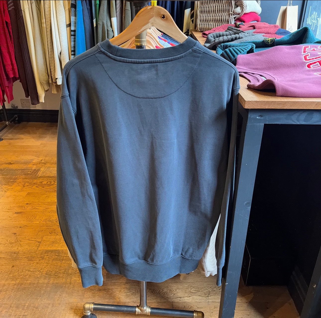 Palace FW17 Domino Crew Sweatshirt Navy (Medium)