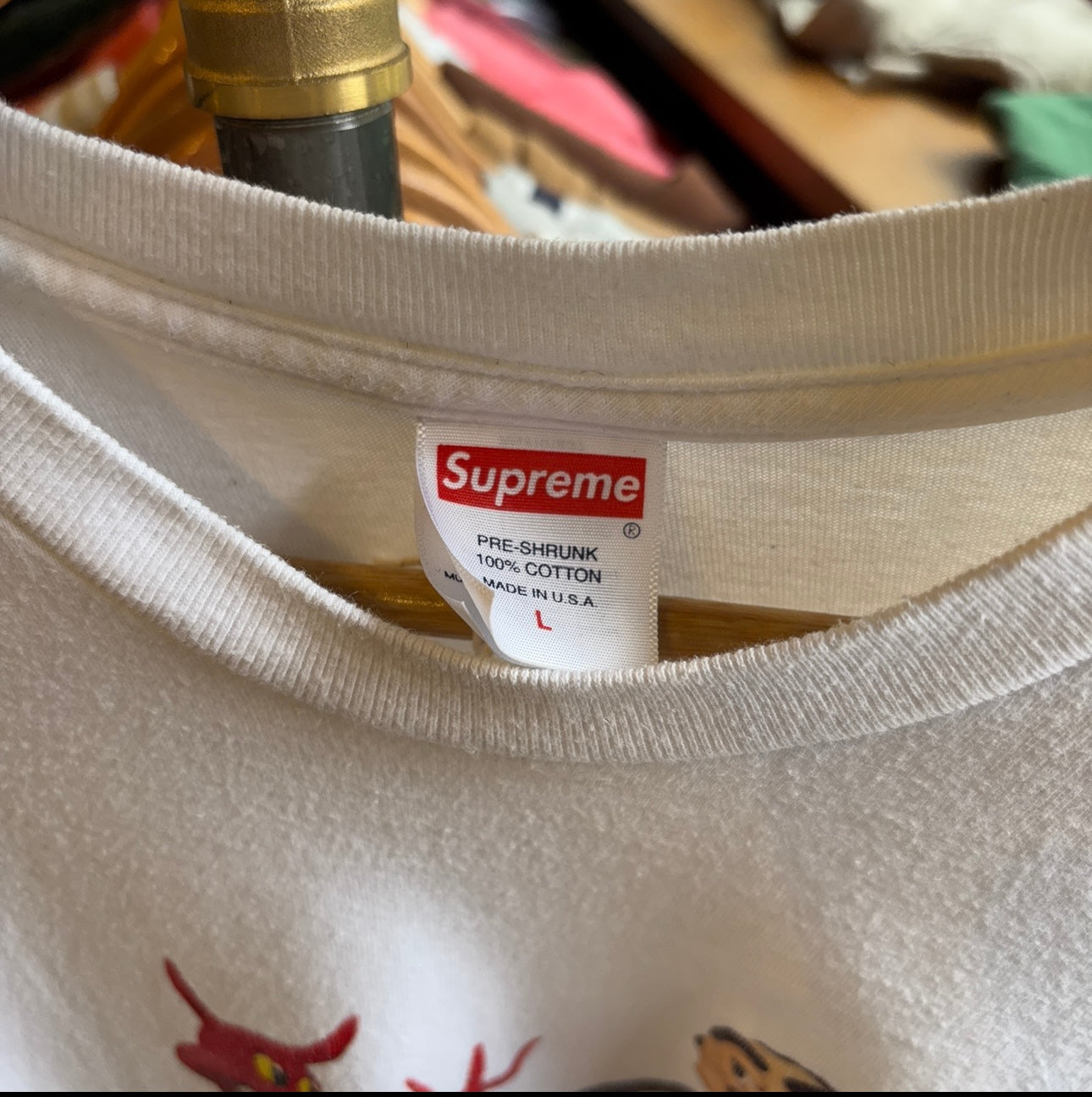 Supreme SS23 Business Graphic T-Shirt White (Large)