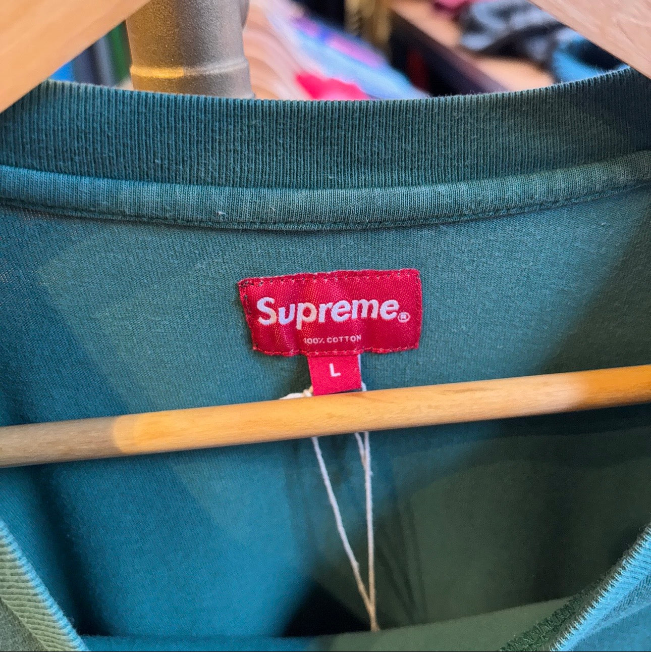 Supreme FW20 Scatter Logo Longsleeve T-Shirt Green (Large)