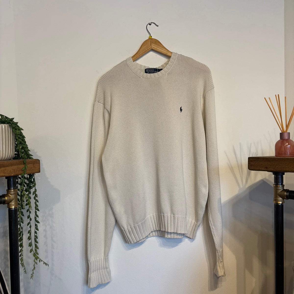 Ralph Lauren Pullover Knit Jumper Cream (Medium)