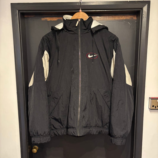 Nike Swoosh Padded Zip Jacket Black (Small)