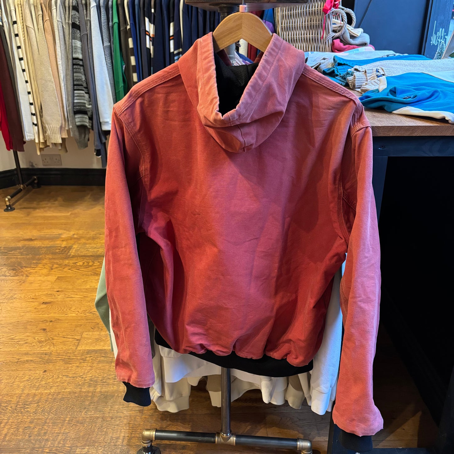 Carhartt Active Hooded Zip Jacket Red (Small)