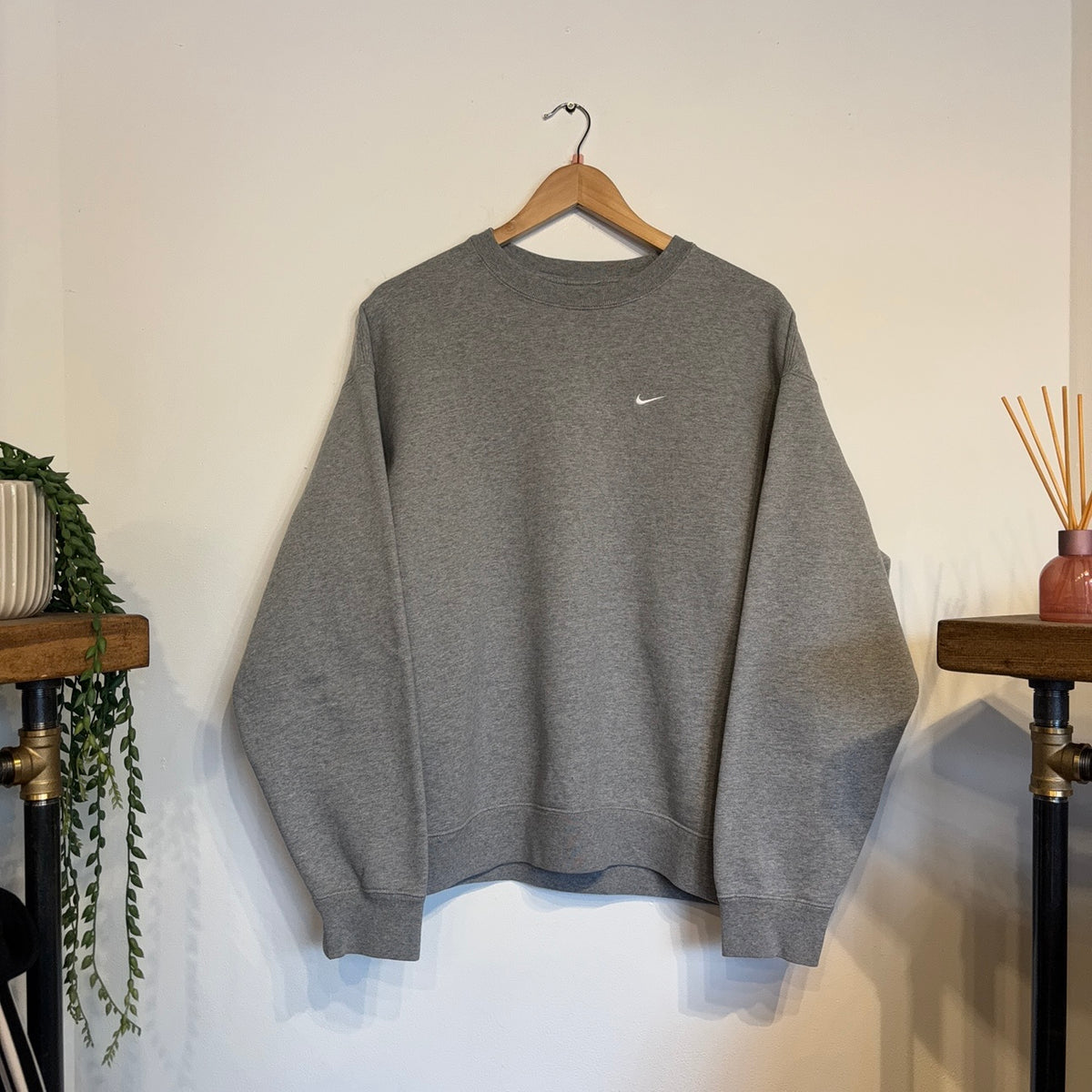 Nike NRG Solo Swoosh Oversized Sweatshirt Grey (Small)