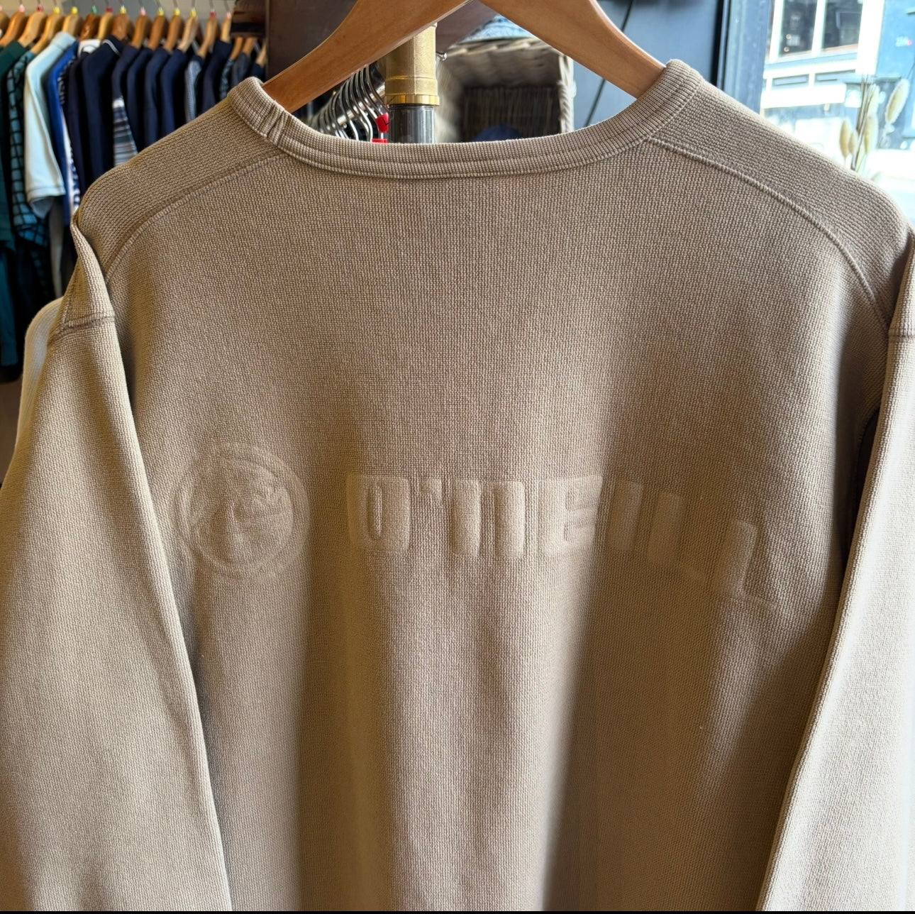 O'Neill 2000's Embossed Logo Longsleeve Top Beige (Large)