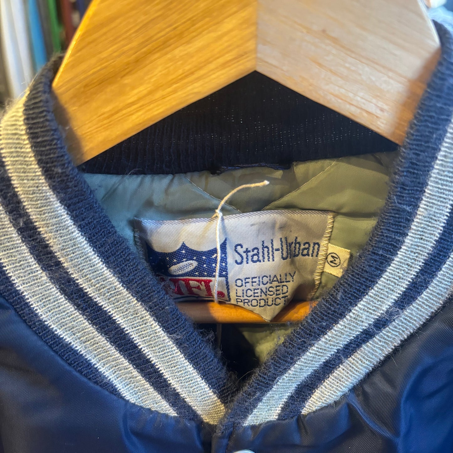 Dallas Cowboys 80s Stahl-Urban NFL Jacket Navy (Medium)