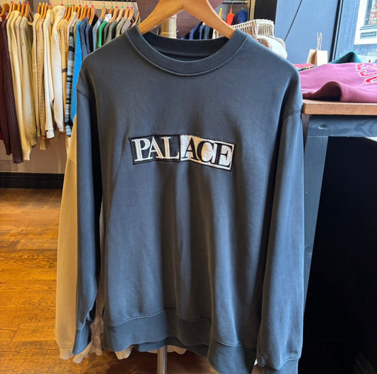 Palace FW17 Domino Crew Sweatshirt Navy (Medium)