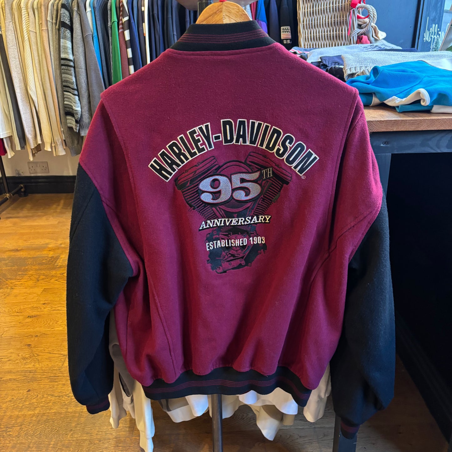 Harley Davidson Bomber Jacket Red (Medium)