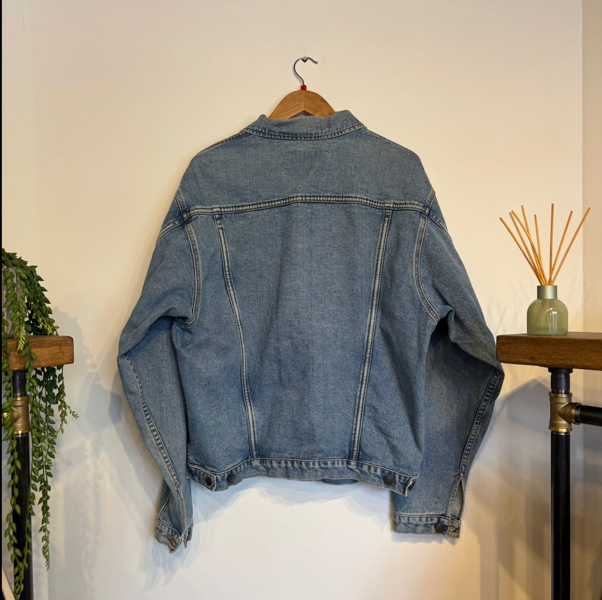 Armani Jeans 90s Trucker Denim Jacket Blue (Large)
