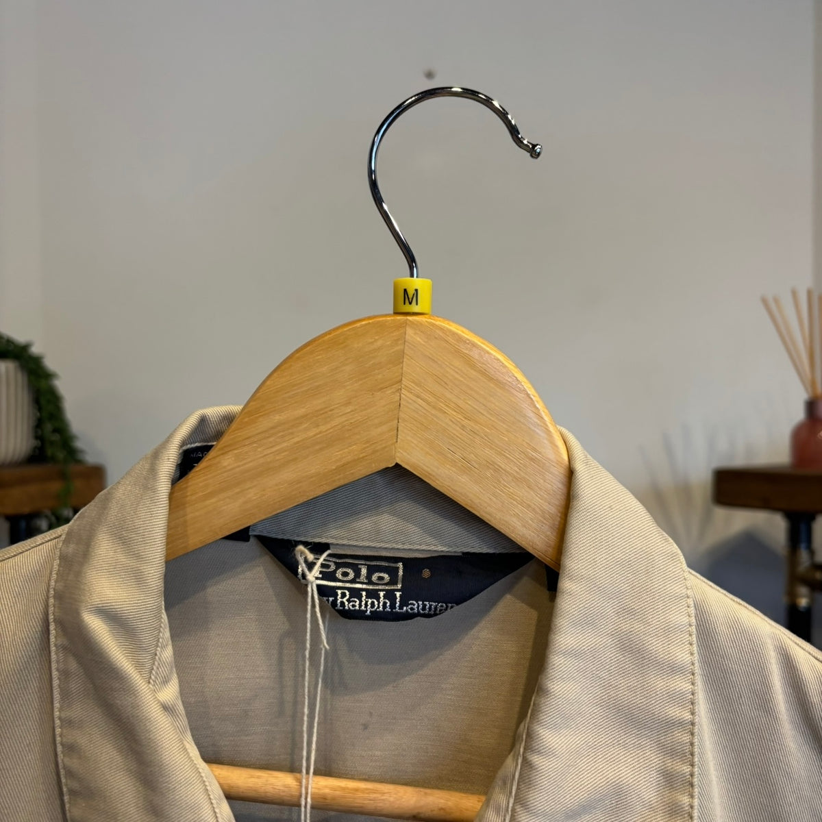 Ralph Lauren Harrington Zip Up Jacket Beige (Medium)