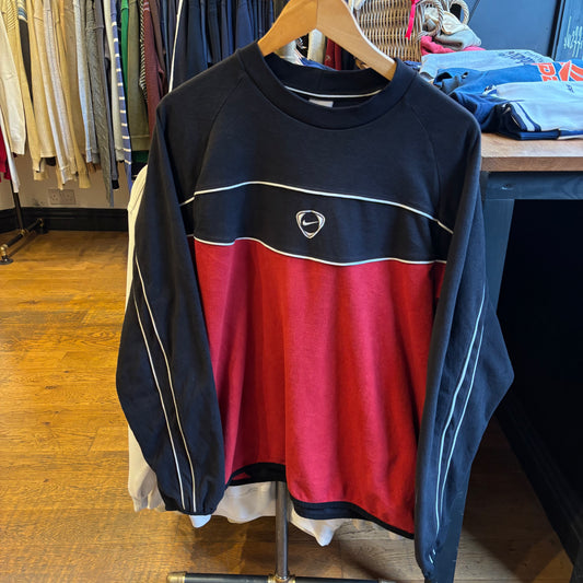 Nike T90 Pullover Fleece Red/ Black (Large)