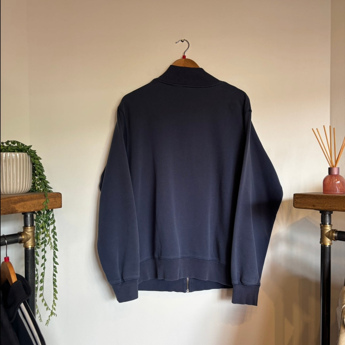 Nike Y2K Swoosh Full Zip Jumper Navy (Large)