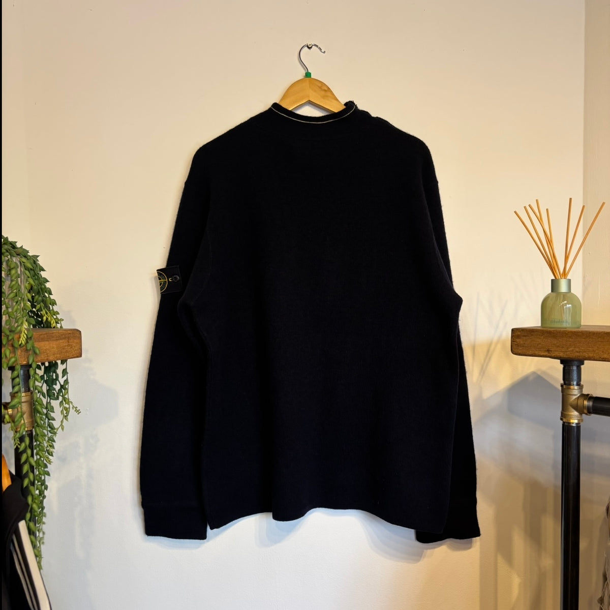 Stone Island A/W 2000 Pullover Knit Jumper Navy (XL)