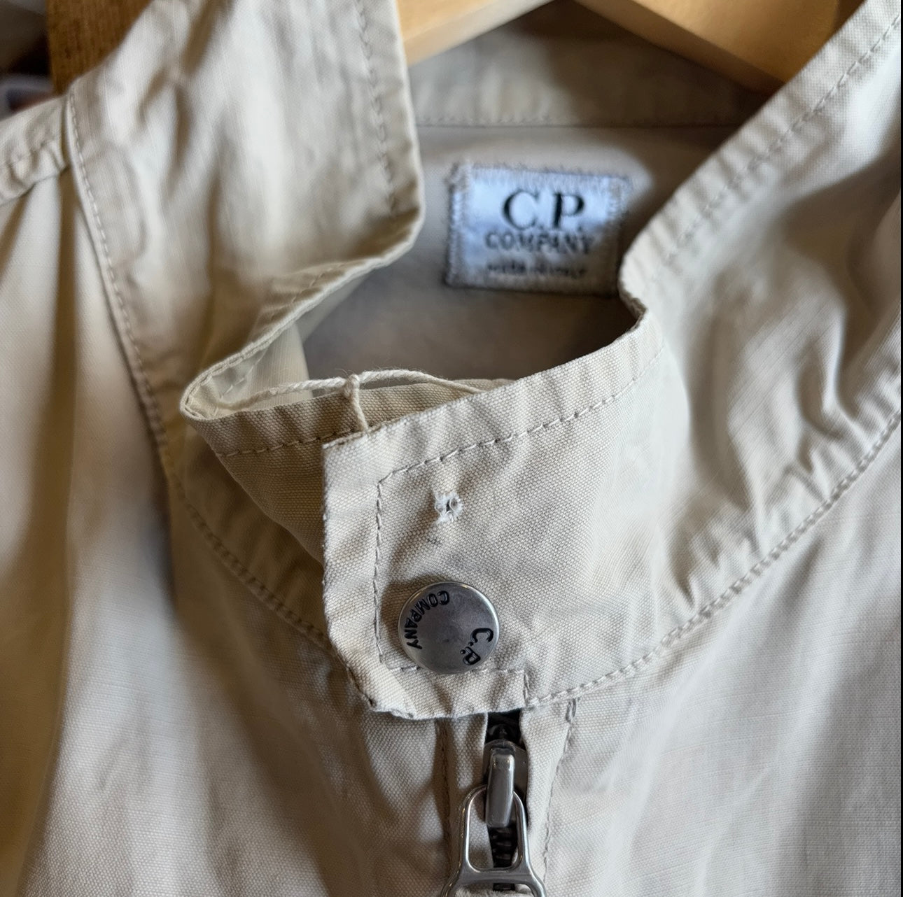 CP Company 2000's Harrington Style Jacket Cream (Medium)