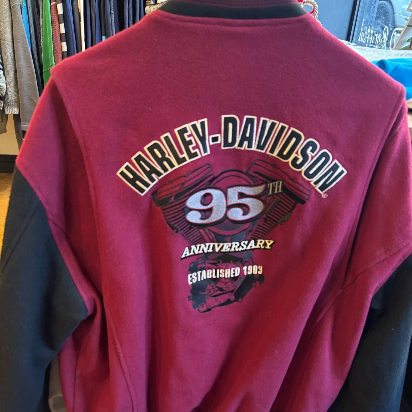 Harley Davidson Bomber Jacket Red (Medium)