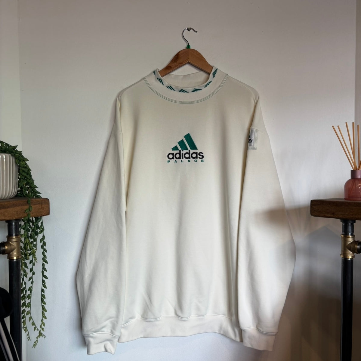 Adidas Palace FW22 EQT Sweatshirt Cream (XL)