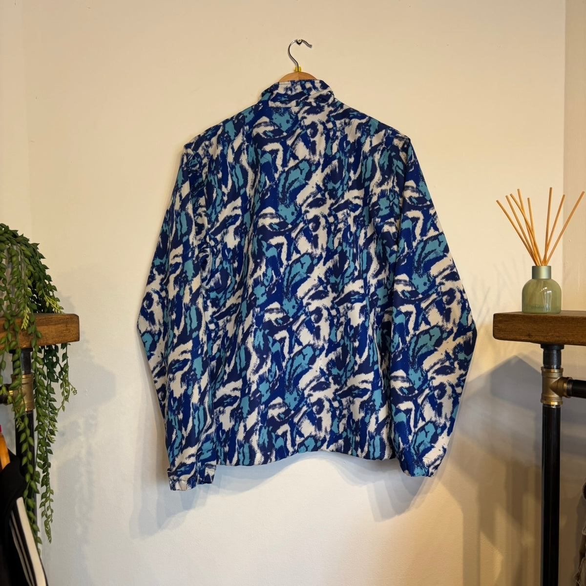 Stussy Windbreaker 3D Camo Zip Jacket Blue (Medium)