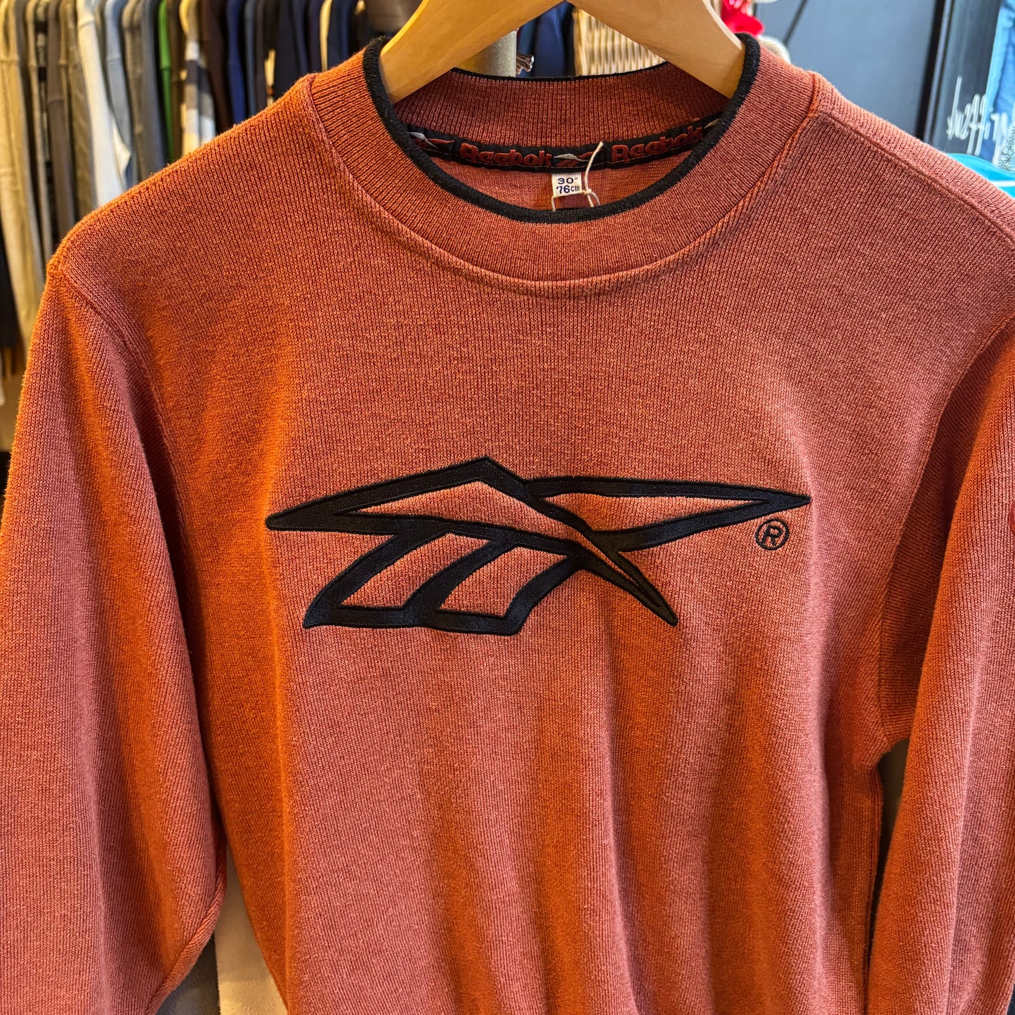 Reebok Big Logo Sweatshirt Orange (XXS)