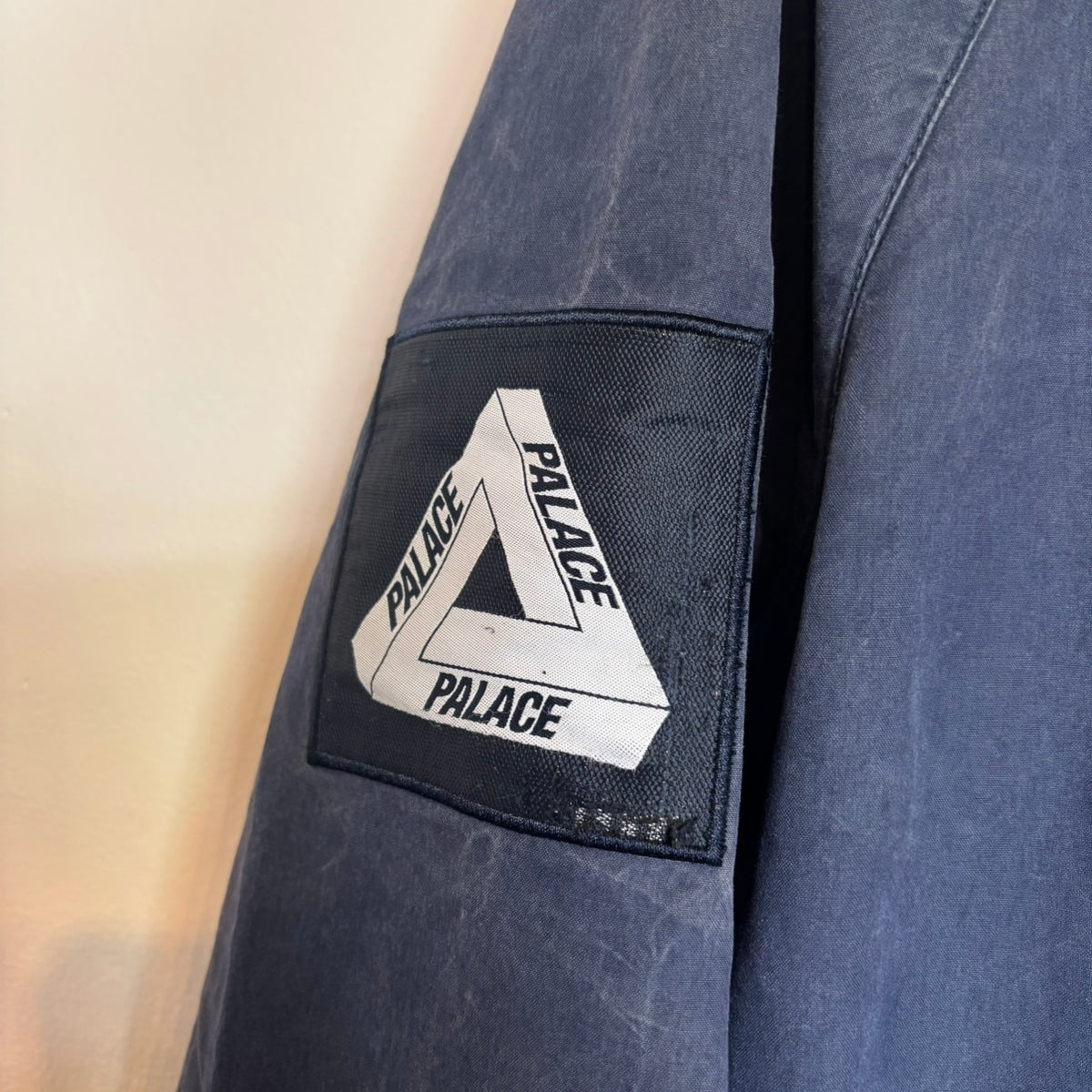 Palace FW20 Cell Net Zip Hooded Jacket Navy (Large)