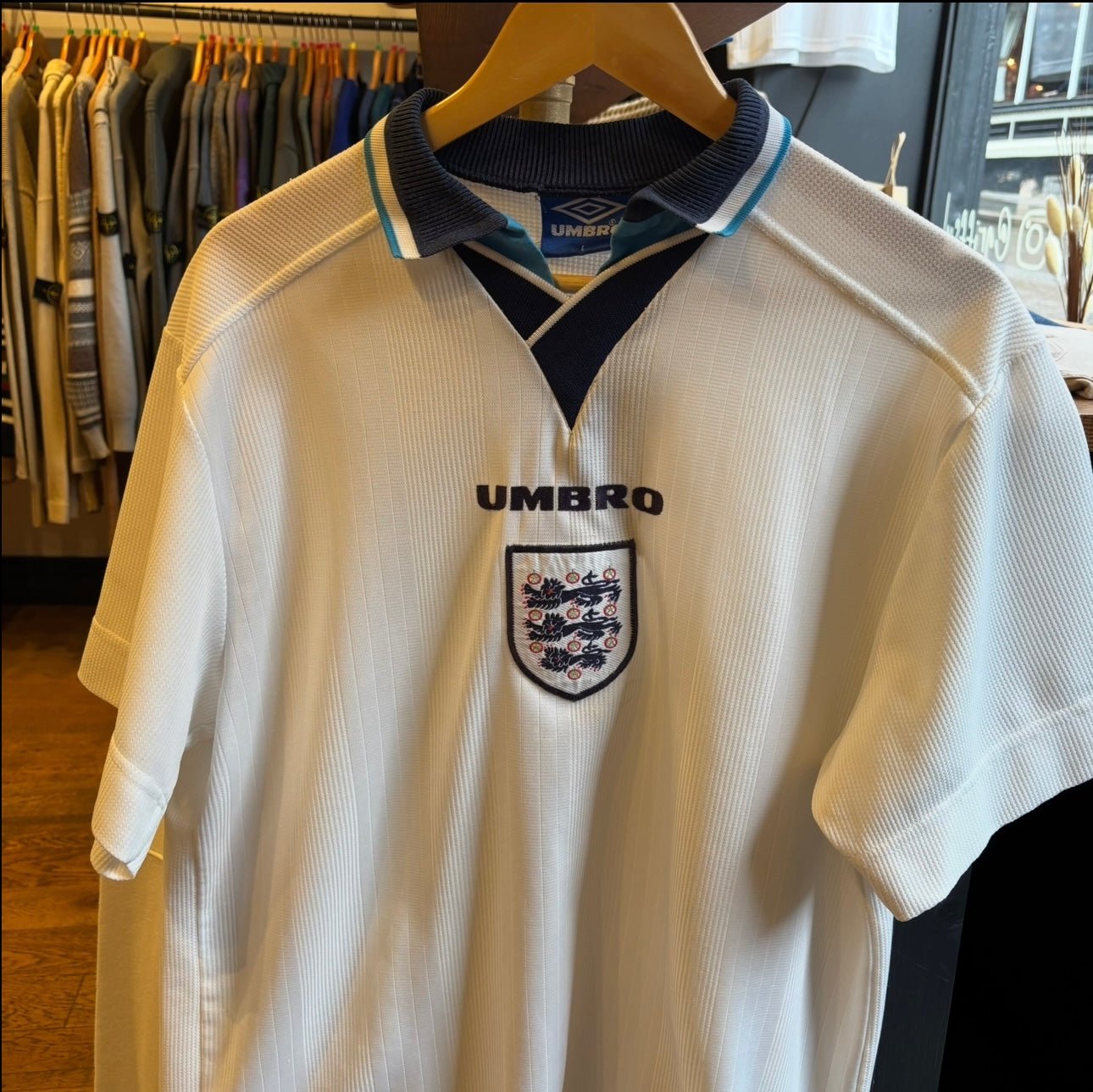 England Umbro 1995/97 Home Shirt White (Large)