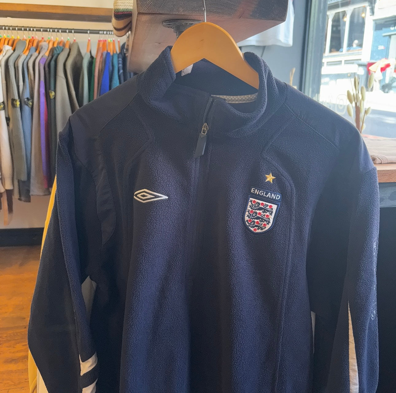 England Umbro 2000's Training Fleece Navy (Large)