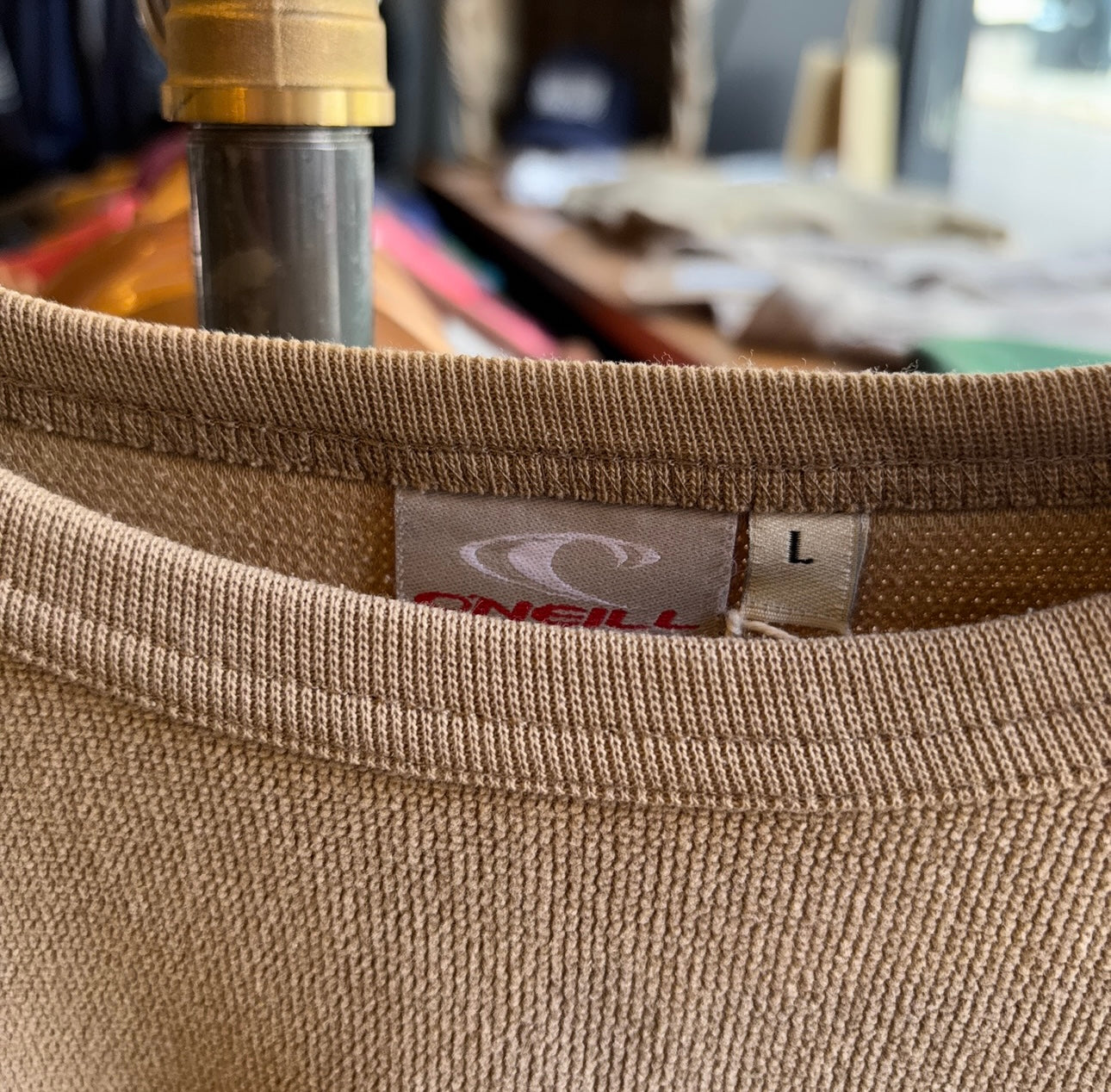 O'Neill 2000's Embossed Logo Longsleeve Top Beige (Large)
