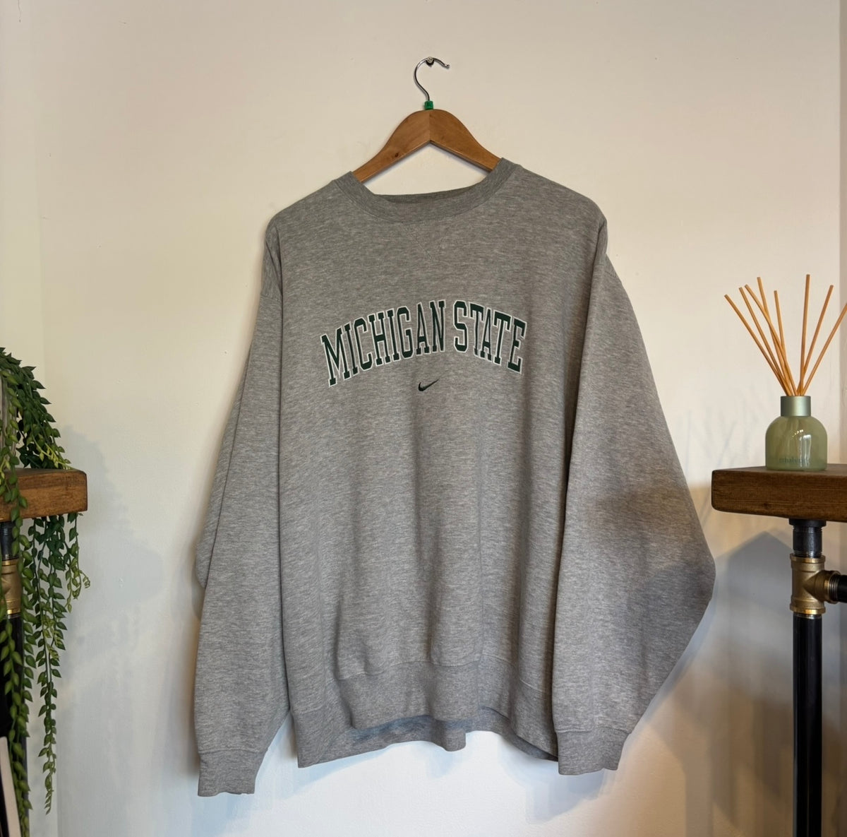 Nike Michigan State Oversized Sweatshirt Grey (XL)