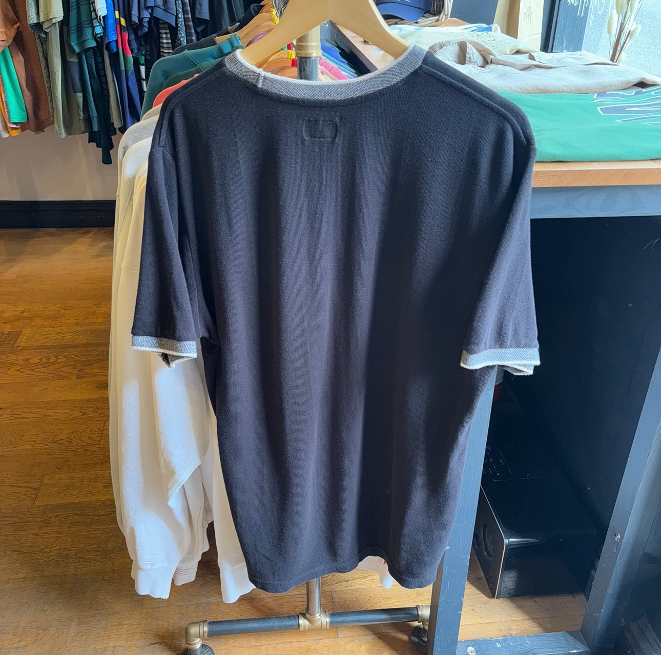 Supreme Textured Pocket T-Shirt Black (Large)