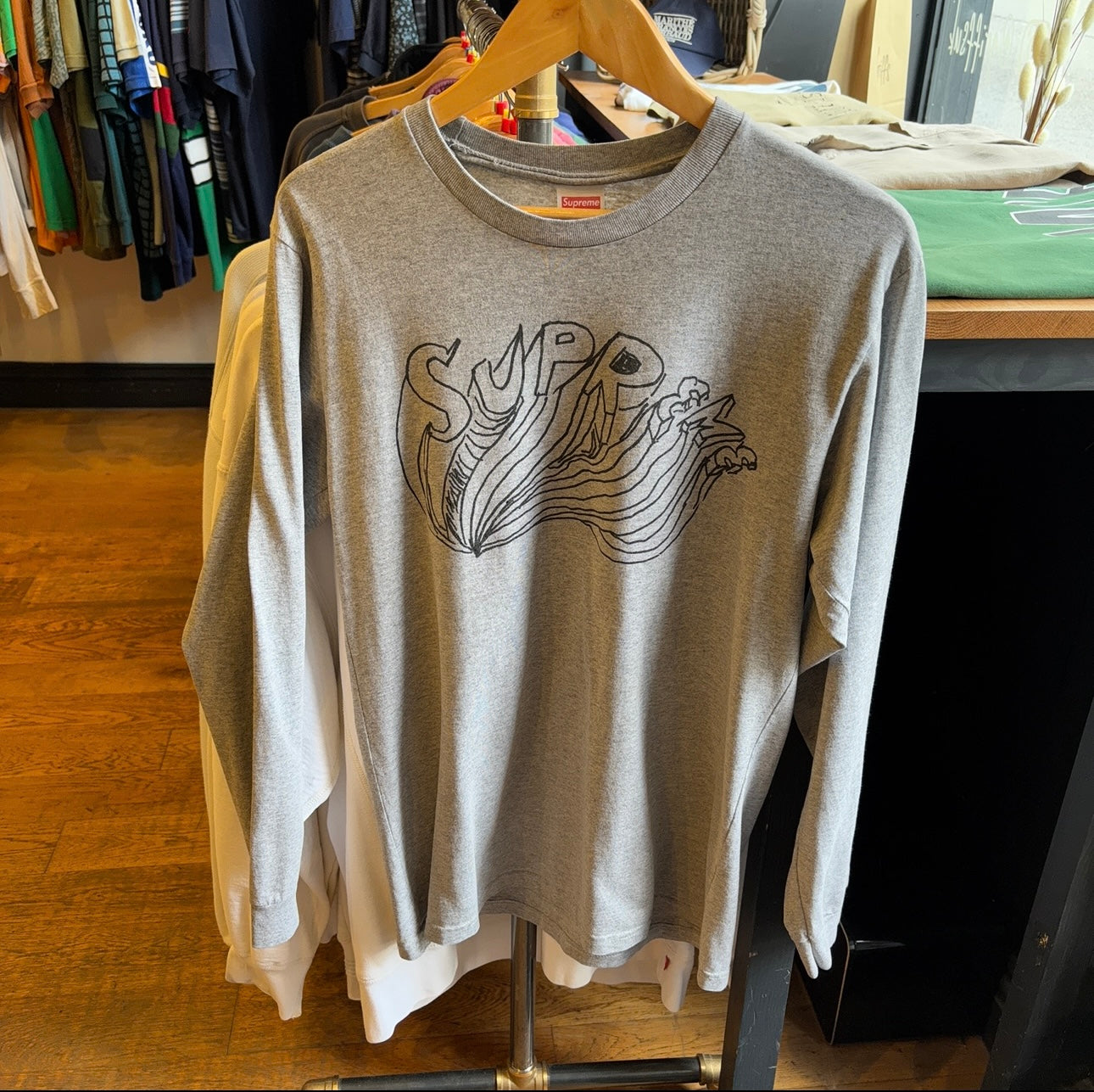 Supreme SS15 Daniel Johnston Graphic T-Shirt Grey (Medium)