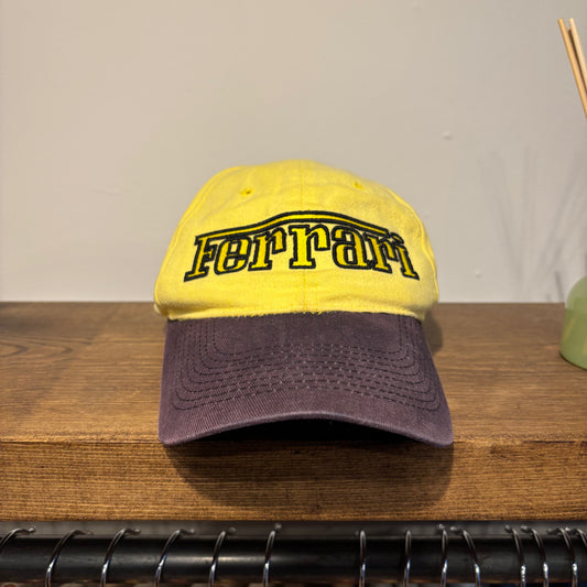 Vintage Ferrari Schumacher Cap Yellow