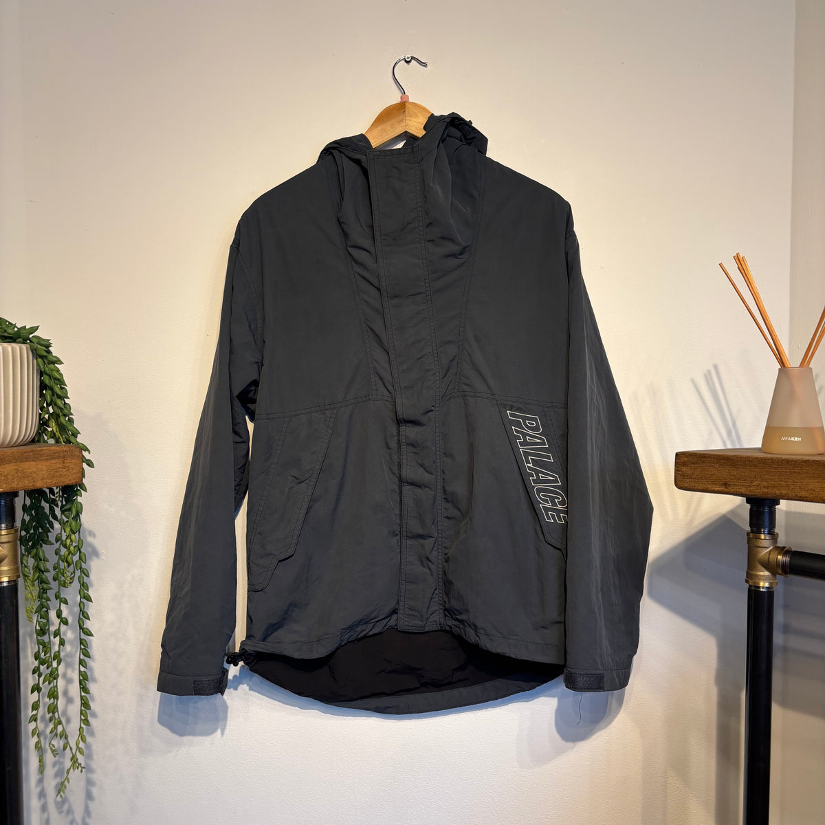 Palace FW17 Waxer Hooded Jacket Navy (Small)