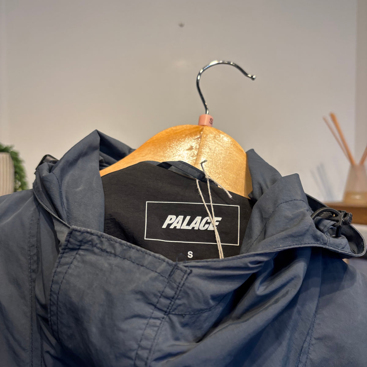 Palace FW17 Waxer Hooded Jacket Navy (Small)