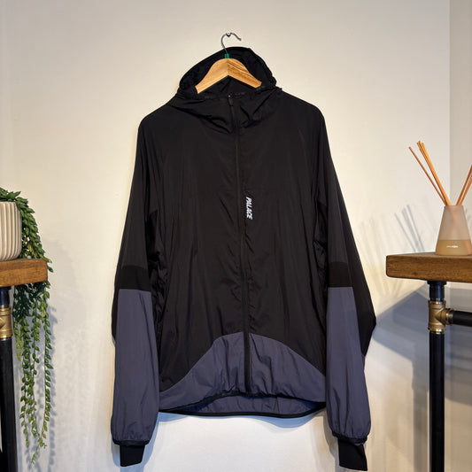 Palace SS22 Front Runner Hooded Jacket Black/ Navy (XL)