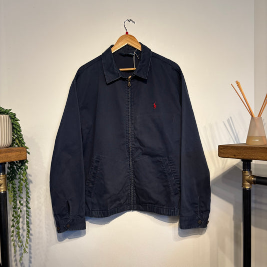 Ralph Lauren Harrington Zip Jacket Navy (Large)
