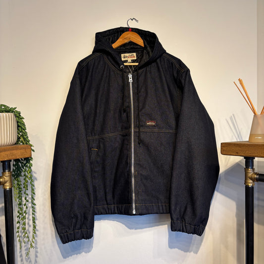 Stussy Insulated Work Jacket Raw Denim (Large)