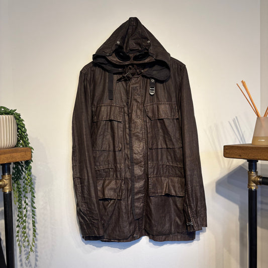 CP Company S/S 2004 Lino Flax Goggle Jacket Grey (Large)