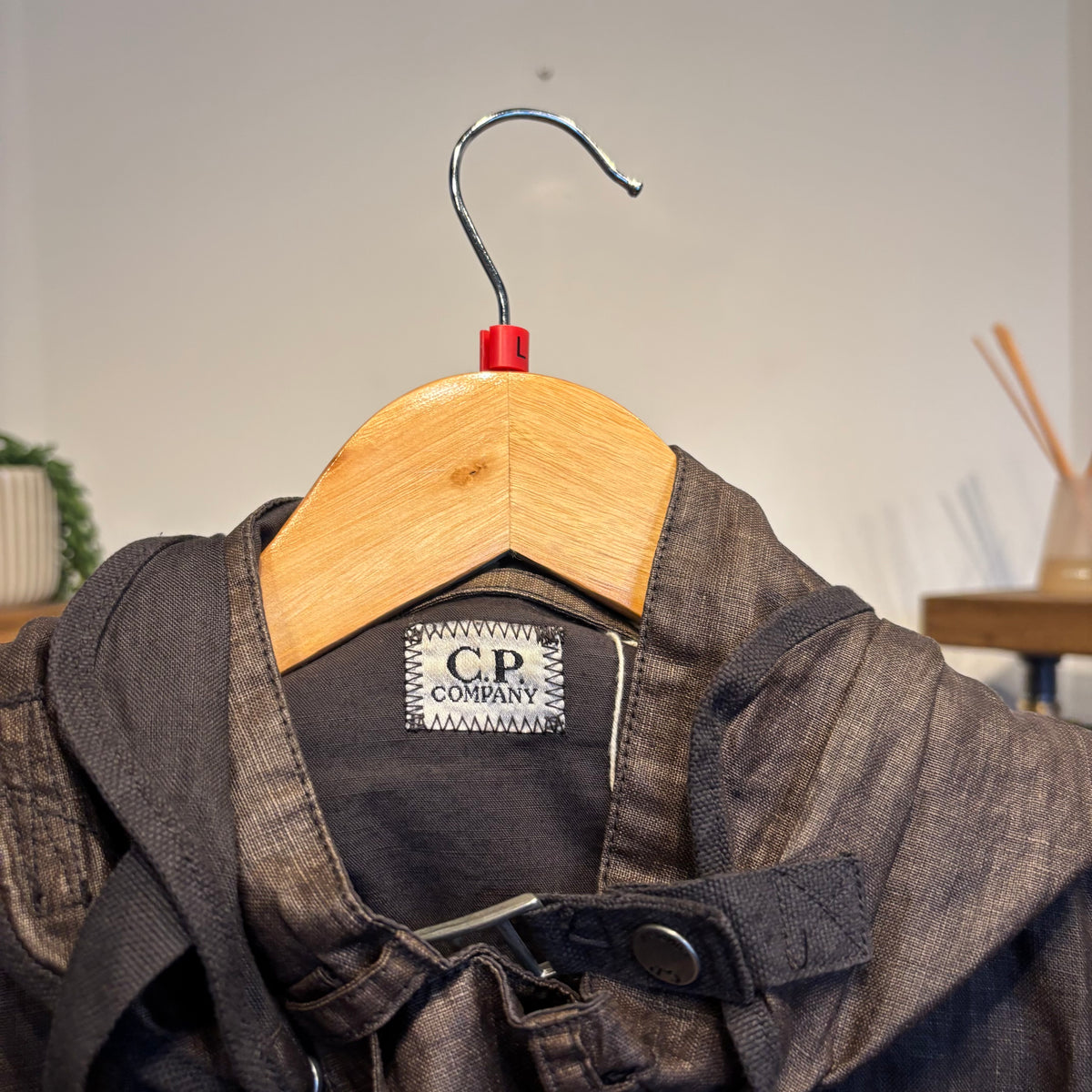 CP Company S/S 2004 Lino Flax Goggle Jacket Grey (Large)