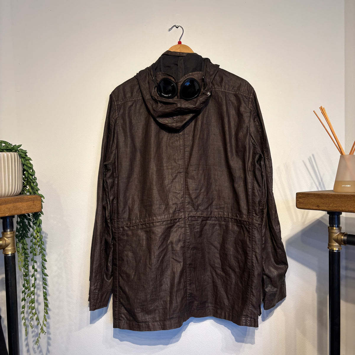CP Company S/S 2004 Lino Flax Goggle Jacket Grey (Large)