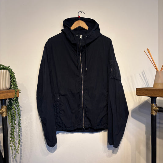 CP Company 2000's Hooded Zip Jacket Navy (Large)