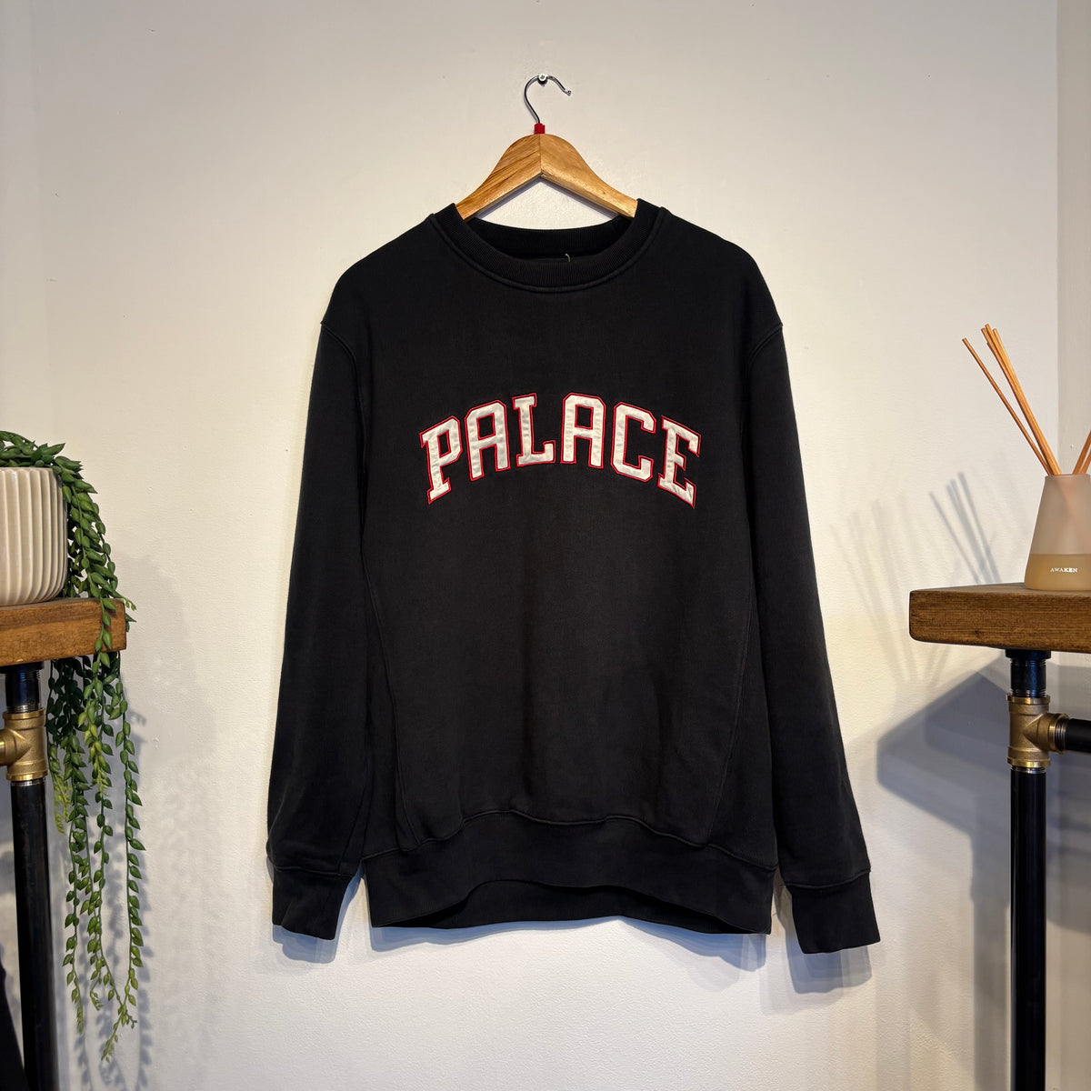 Palace FW20 Alas Crew Sweatshirt Black (Large)