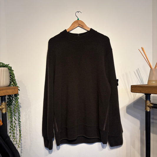 Stone Island A/W 2002 Pullover Jumper Brown (XL)
