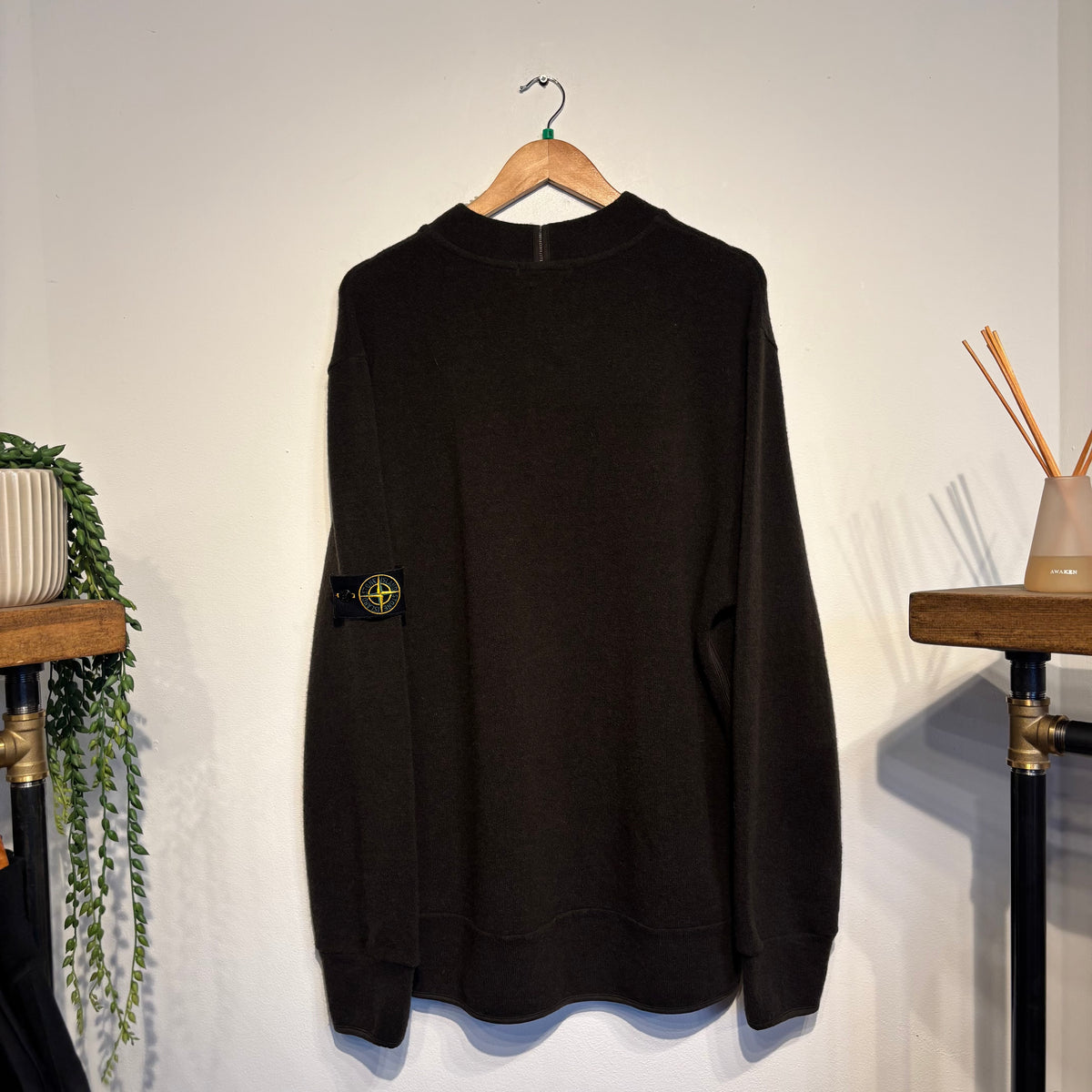 Stone Island A/W 2002 Pullover Jumper Brown (XL)