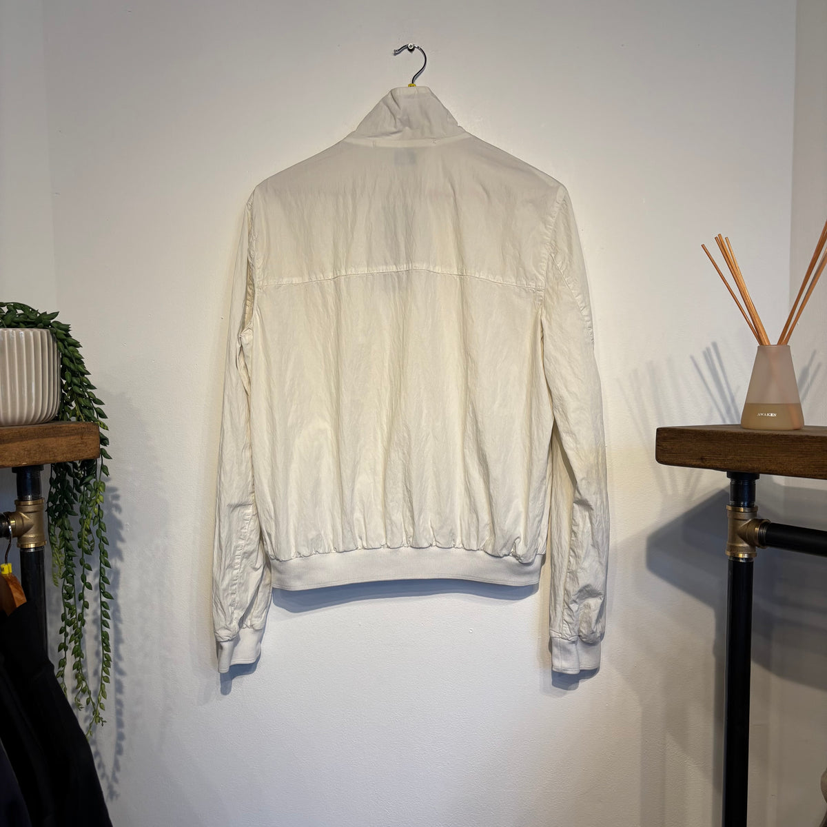 CP Company 2000s Windbreaker Bomber Jacket White (Medium)