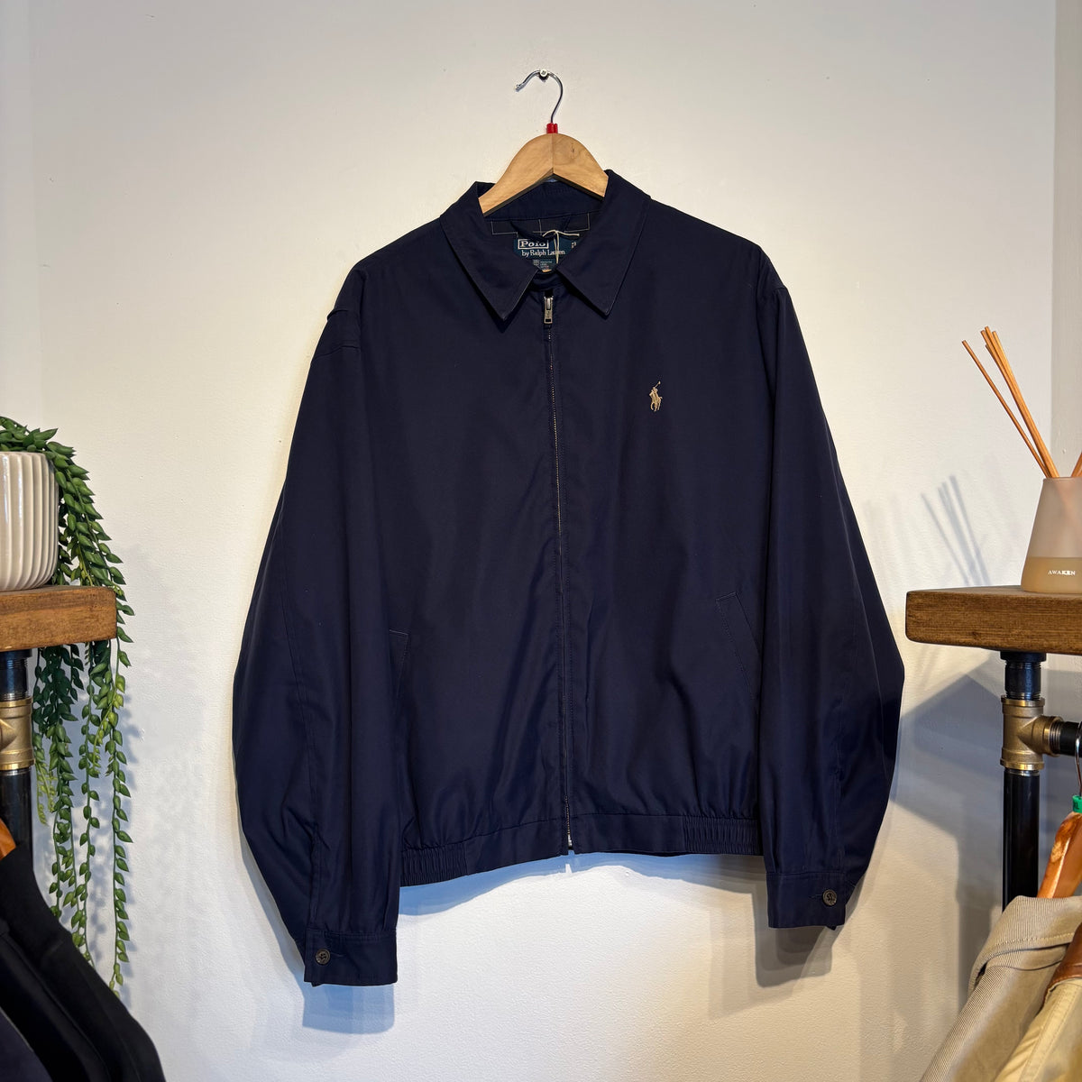 Ralph Lauren Harrington Zip Jacket Navy (Large)