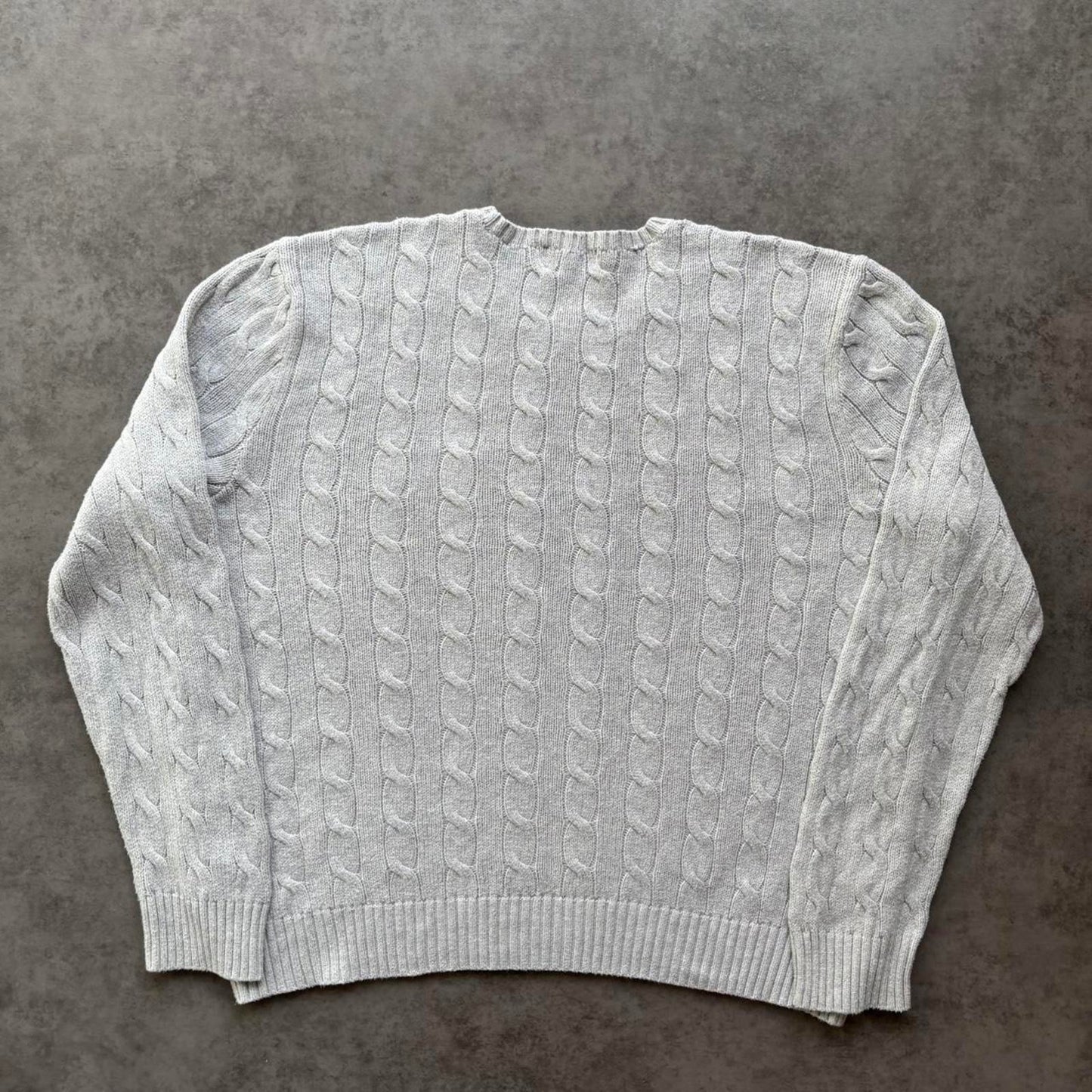 Ralph Lauren Cable Knit Grey (XL)