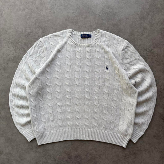 Ralph Lauren Cable Knit Grey (XL)