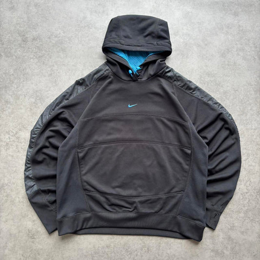 Nike Centre Swoosh Hoodie Black (Large)