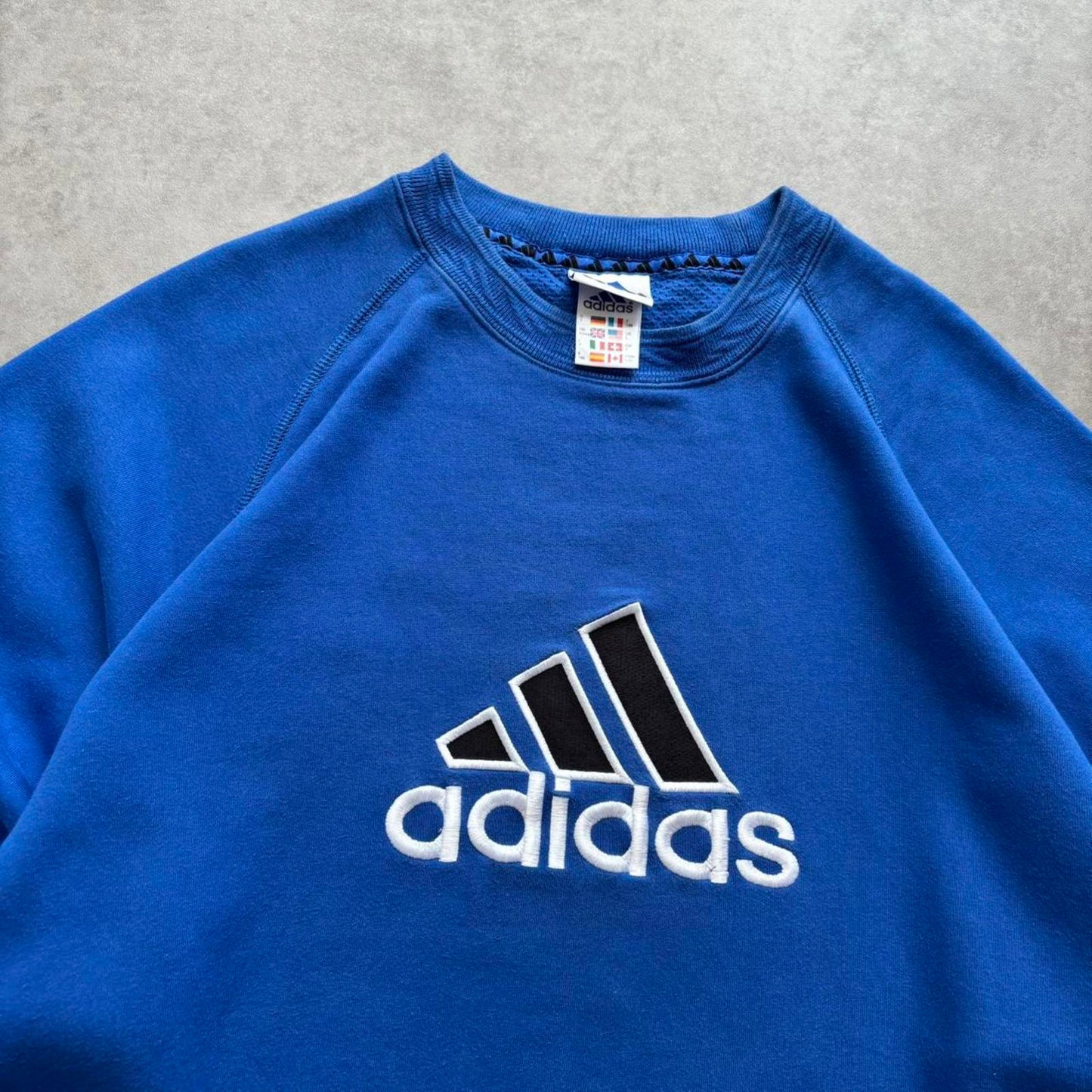 Adidas Spellout Sweatshirt Blue (Large)