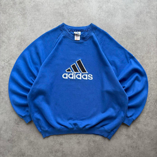 Adidas Spellout Sweatshirt Blue (Large)