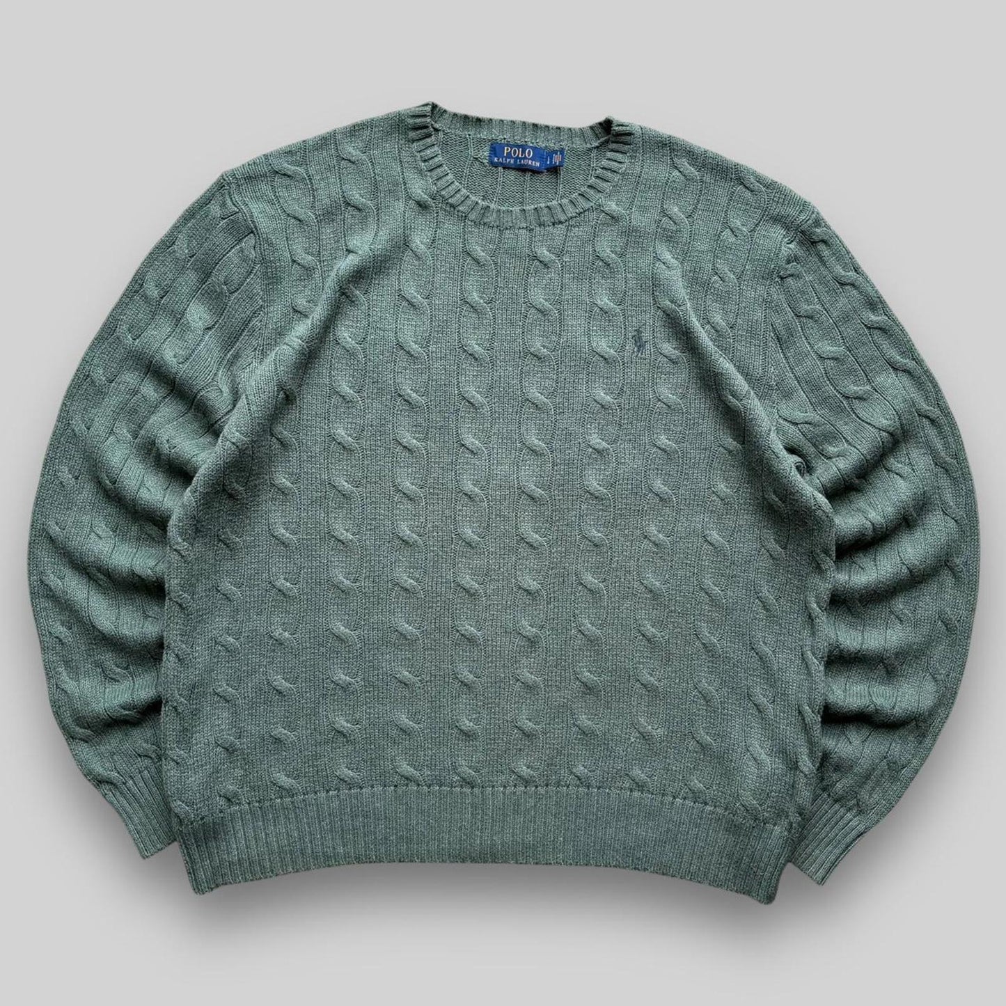 Ralph Lauren Cable Jumper Green (Large)