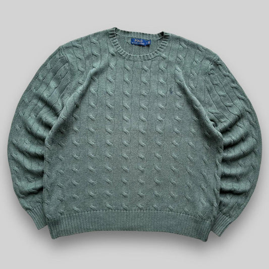 Ralph Lauren Cable Jumper Green (Large)